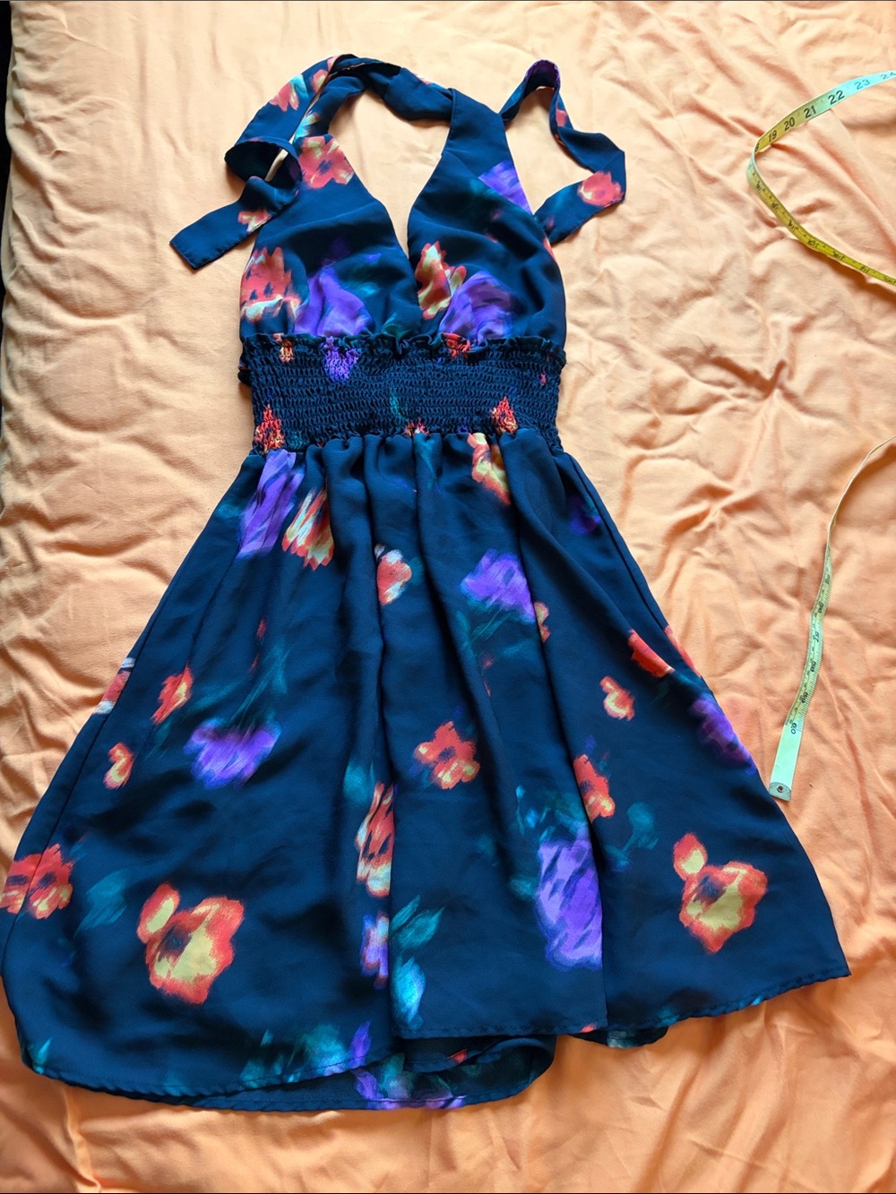 Madden NYC Floral Halter Dress